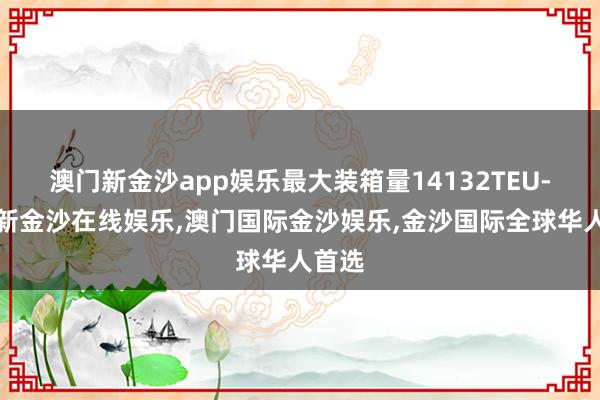 澳门新金沙app娱乐最大装箱量14132TEU-澳门新金沙在线娱乐,澳门国际金沙娱乐,金沙国际全球华人首选